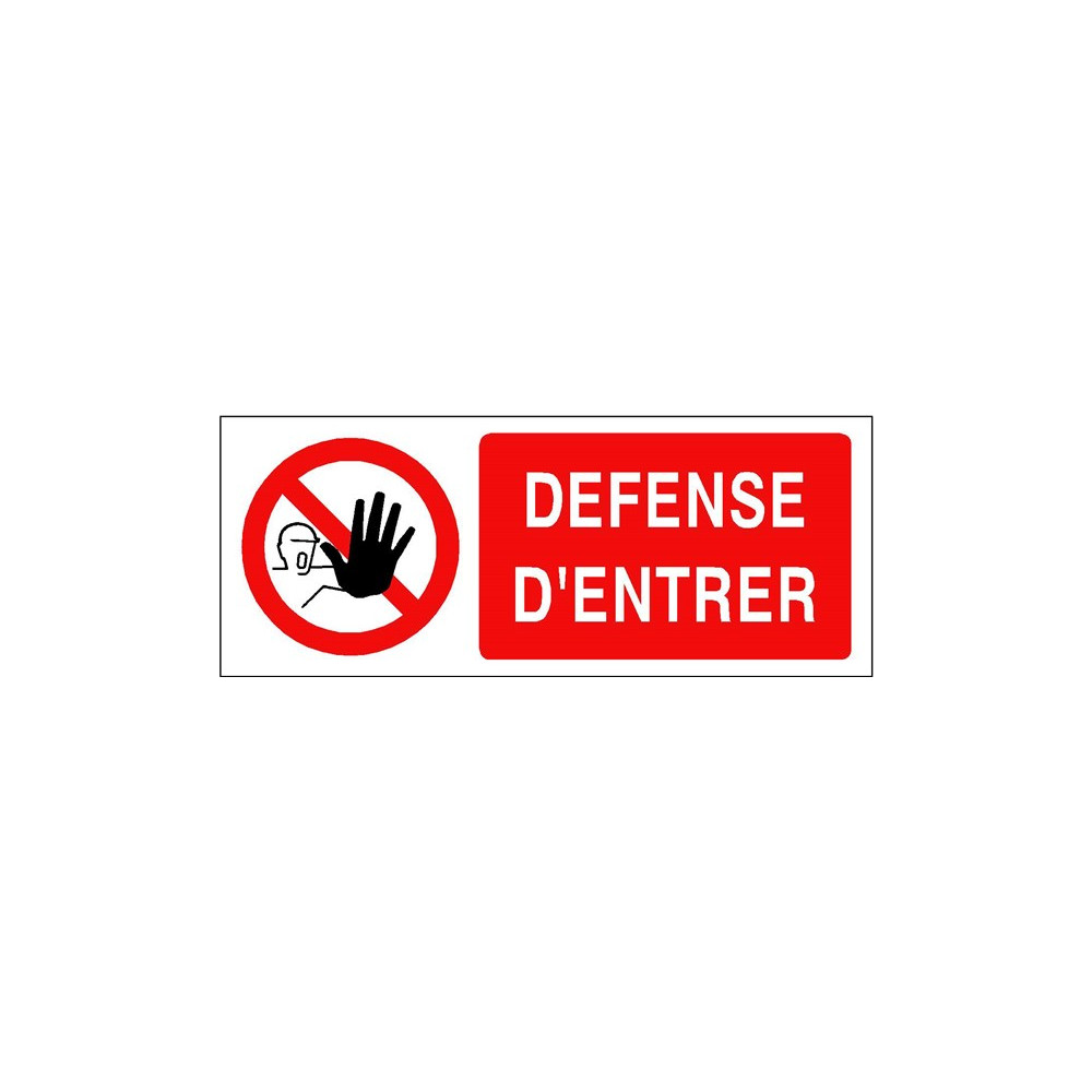 Januel Hinweisschild „Privée – Défense D‘Entrer“ – 30x25 Cm, Rot/weiß, Aus Akylux 4 Mm
