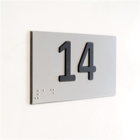 Numéro pour boîte aux lettres plexiglas en relief