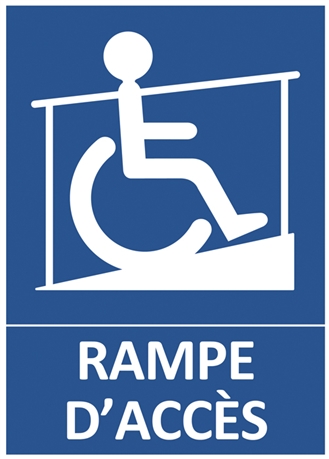 Rampe d'accès fauteuil roulant - Direct Signalétique