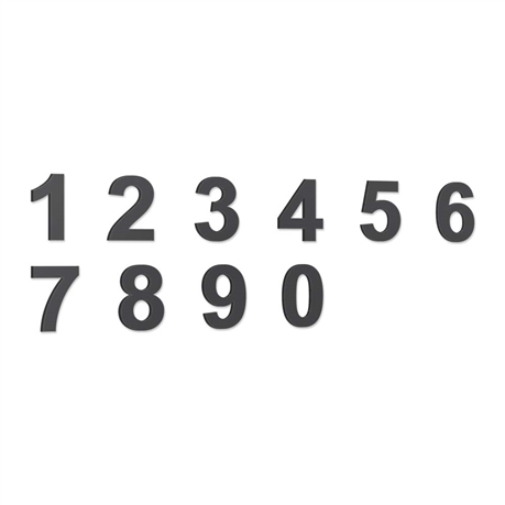 Planches de numérotation chiffres noirs