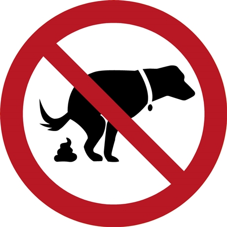 Panneau crottes de chien interdite - Direct Signalétique