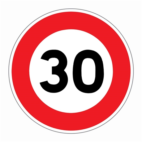 Panneau Limitation de Vitesse 30 km/h - Direct Signalétique