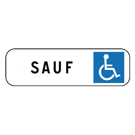 Panonceau stationnement handicapé M6h - Direct Signalétique
