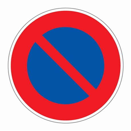 Autocollant interdit de stationner - Direct Signalétique