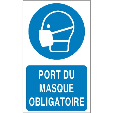 Signalisation d'obligation - Port du masque à gaz obligatoire