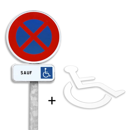 Handicapé PARKING ONLY-Affiche A5/A4/A3 Autocollant ou Foamex SIGNE 