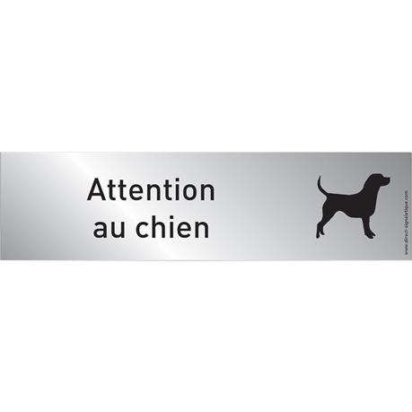 Panneau attention au chien - Pictogramme signalétique