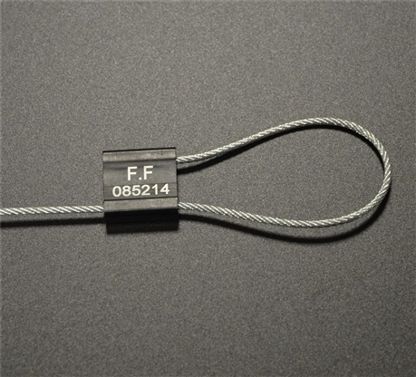 100 Câble Scellé Haute Sécurité Antifraude Ø 5 x 250mm Numérotés Noir ALUTEC.577 