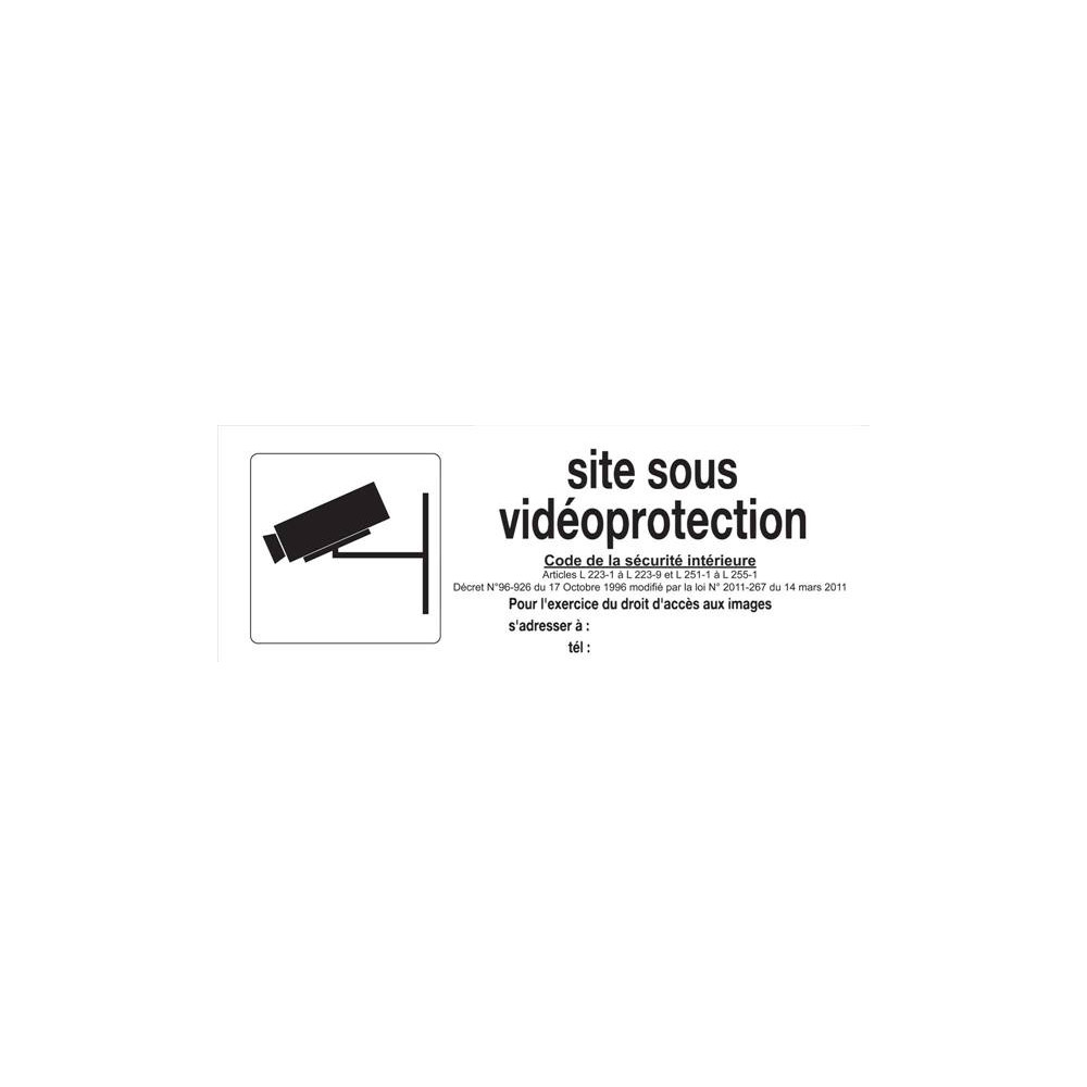 Panneau Établissement Vidéosurveillance Personnalisable