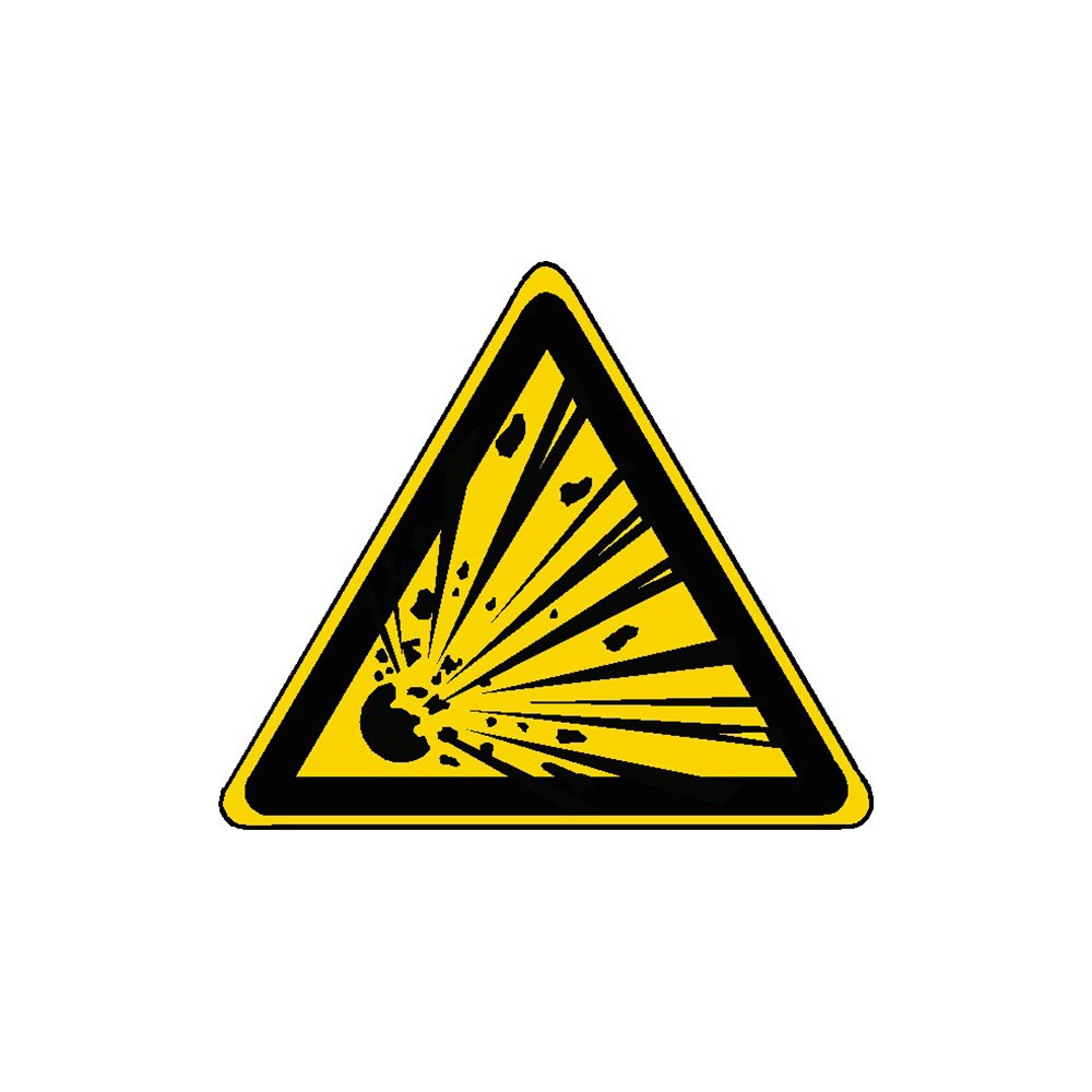 Panneau Et Autocollant Danger Matieres Explosives Direct Signaletique