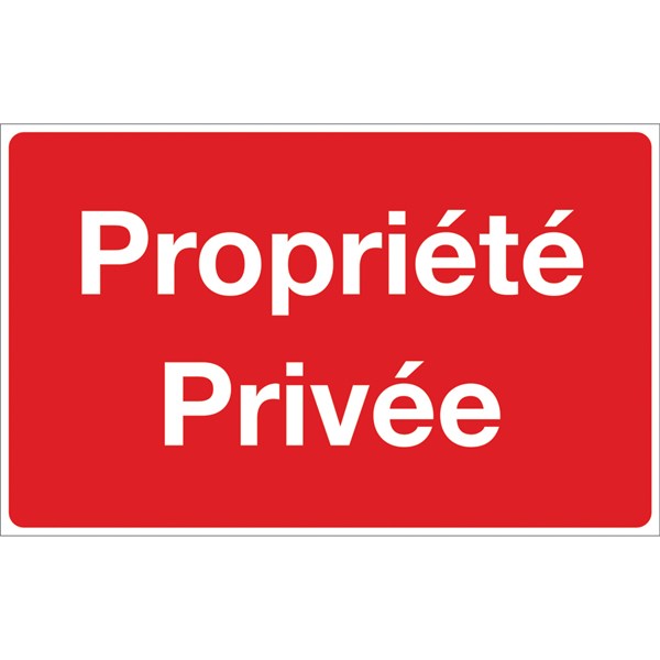 Pancarte Propriété privée 8 po x 12 po - Canac