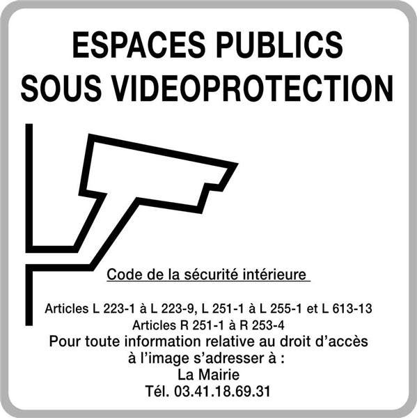 Pictogramme - Espace Sous Surveillance Vidéo