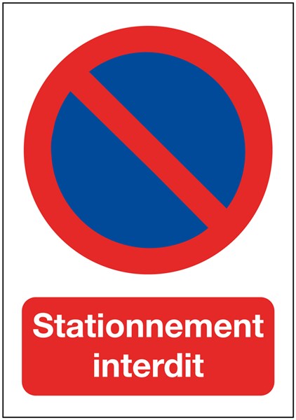 Autocollant interdit de stationner à personnaliser. Sticker dissuasif