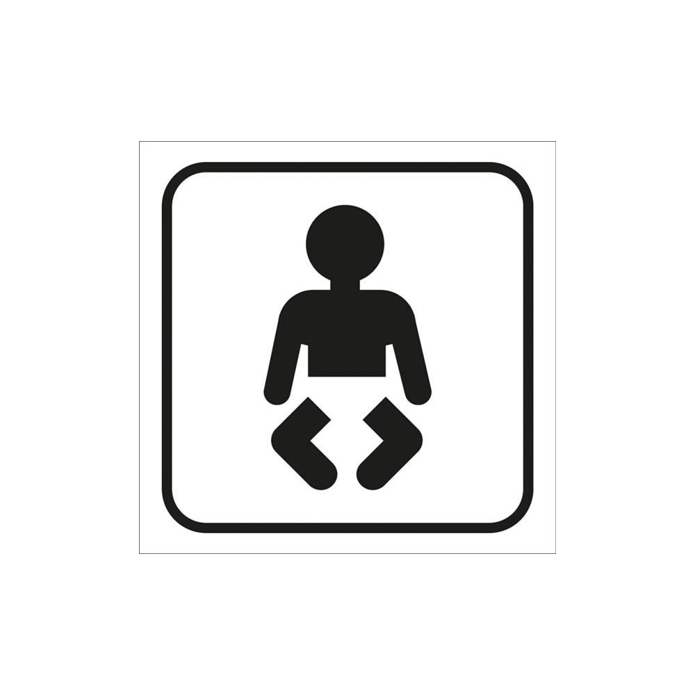 Plaque De Porte Avec Change Bebe 100 X 100 Mm Plaque De Porte Avec Change Bebe 100 X 100 Mm