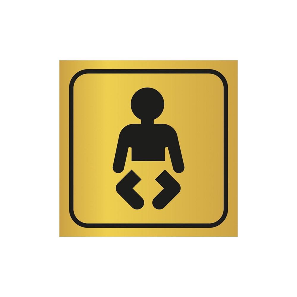 Plaque De Porte Metal Change Bebe