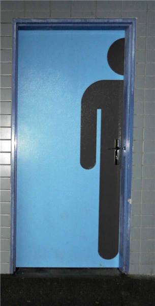 Plaque géante de propreté PVC Toilettes Homme - Direct Signalétique