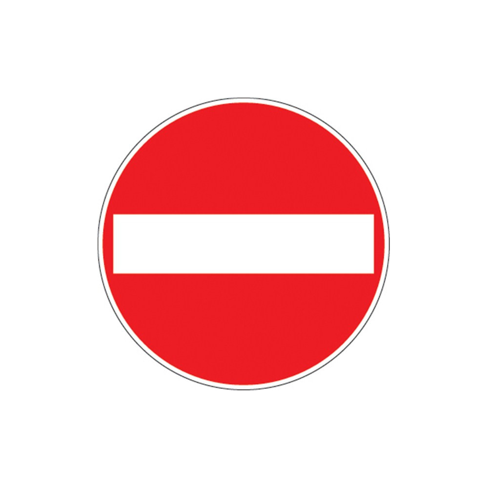 Autocollant Ou Panneau Rond Sens Interdit Direct Signaletique