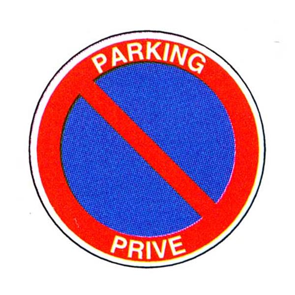 Panneau stationnement interdit sur parking privé - Direct Signalétique