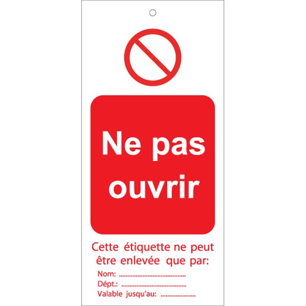 Porte Clé Etiquette sans marquage - A Vos Panneaux Signalétique et