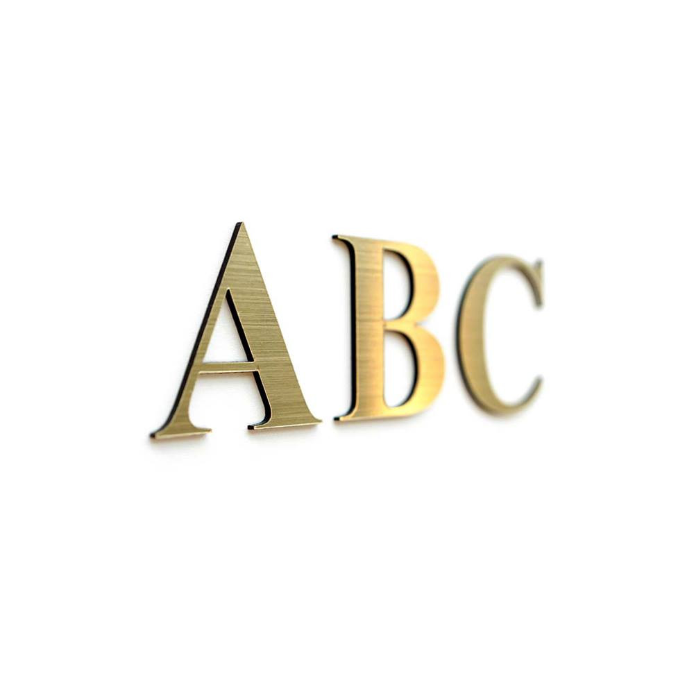 Lettre En Relief Avec Autocollant Or H 60 Mm Direct Signaletique