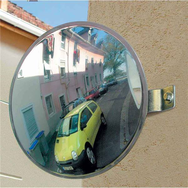Miroir de route cadre blanc