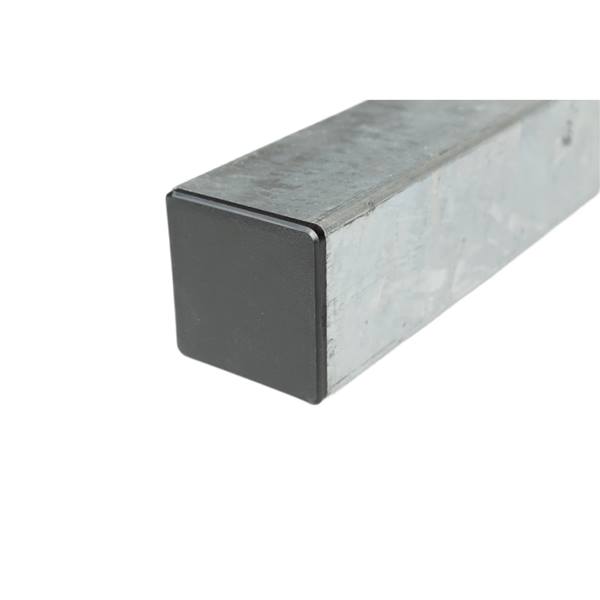 Collier de fixation carré acier galvanisé 80 x 80 mm collier de serrage  pour poteaux carrés 80 x 80 mm Gris anthracite : : Jardin