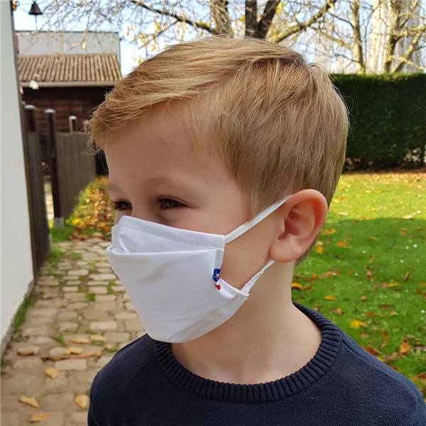 Masque pochon enfant personnalisé en tissu UNS1 lavable 20 fois