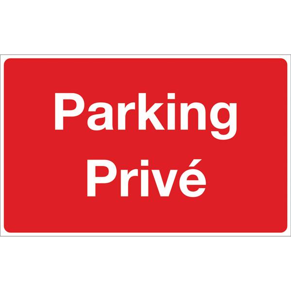 Panneau horizontal de parking stationnement privé