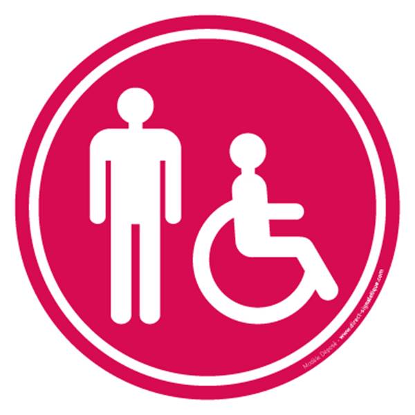 Autocollant handicapé - Direct Signalétique