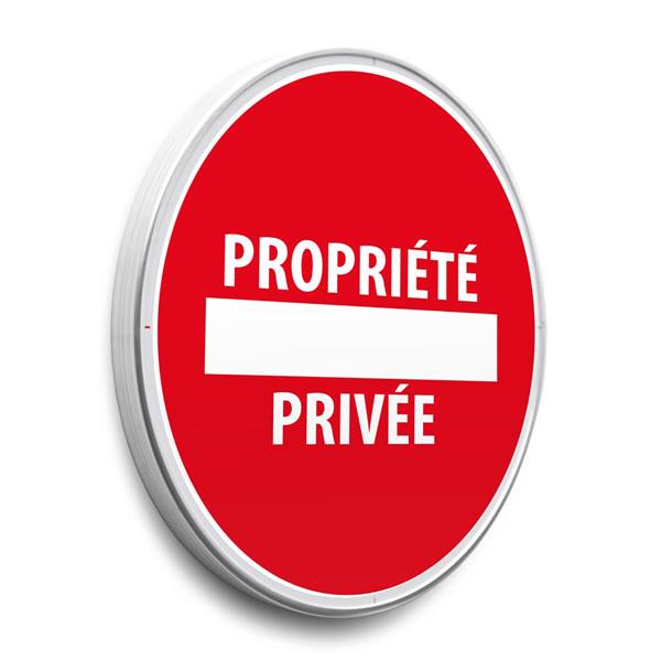 Panneau de signalisation Propriété privée