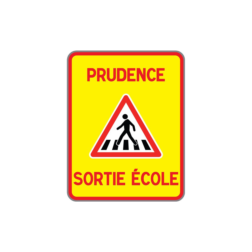 Panneaux de prudence pour sortie école