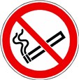 Picto Interdiction de Fumer pour marquage au sol Ø  500 mm - P002