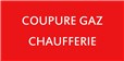 Etiquette Coupure gaz chaufferie - CH2