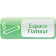 Plaque de porte Espace Fumeur Text´icone® - H 60 x L 160 mm