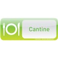 Plaque de porte Cantine Text´icone® - H 60 x L 160 mm