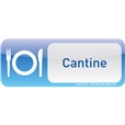 Plaque de porte Cantine Text´icone® - H 60 x L 160 mm