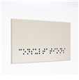 Plaque signalétique en Braille - H 50 x L 100 mm