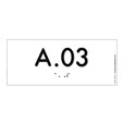 Numéro de Porte Pop Art® en plexi - Personnalisable - Numéro Relief - H70 x L170 mm