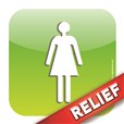 Plaque de porte Relief´Icone® - Toilettes femmes