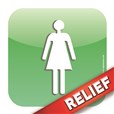 Plaque de porte Relief´Icone® - Toilettes femmes