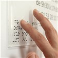 Panneau Horaires d´Ouverture avec traduction Braille