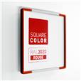 Plaque de porte Embouts rouge  - Square Color