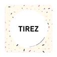 Plaque de porte Tirez - 150 x 150 mm - PVC de 2 mm imprimé - Gamme Mosaïque®