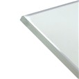 Drapeau avec picto verre trempé recto/verso- Toilettes Hommes - 200 x 200 mm - Gamme Glass