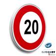 Panneau Limitation de vitesse 20 km/h - B14