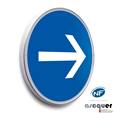 Panneau Direction obligatoire vers la droite - B21-1