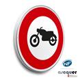 Panneau Accès interdit aux motocyclettes - B9h