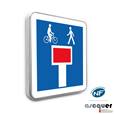Panneaux Impasse sauf pour piétons et cyclistes - C13d