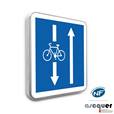 Panneau Conditions particulières pour les cyclistes - C24AEX3
