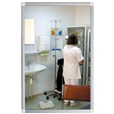 Miroir plat anti-bris de verre pour milieu hospitalier ou pénitentiaire